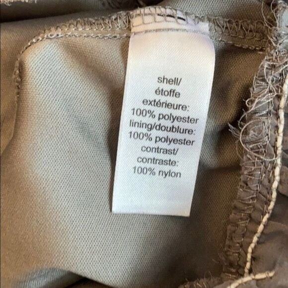 Studio Y Blouse Top Womens Large Gray Pleated Sequin Chiffon Office Capsule - Picture 12 of 13